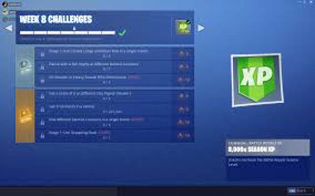 Fortnite Week 8 Challenges